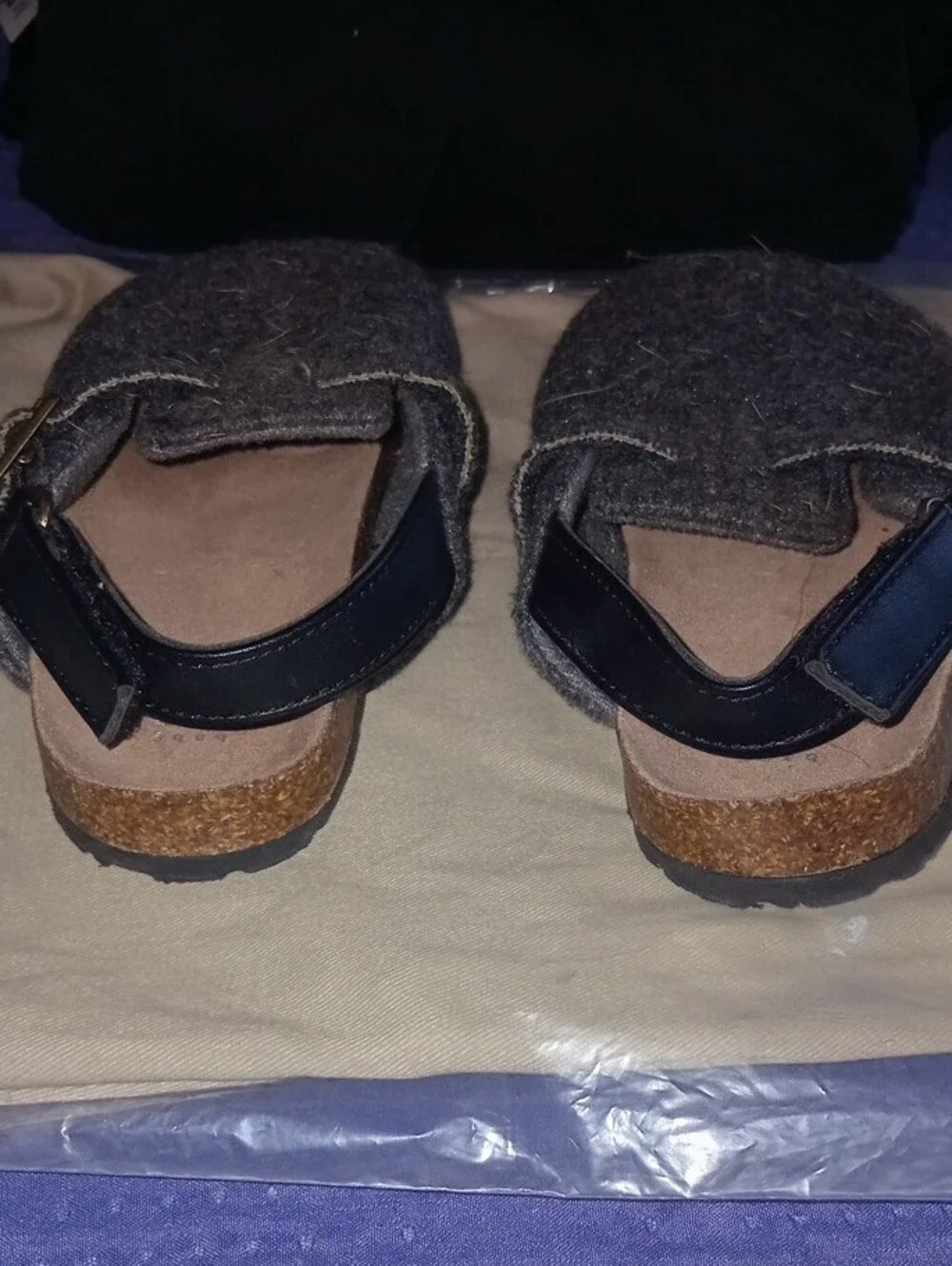 GAP Kids Dark Gray Wool-Blend Moccasin Mary Janes